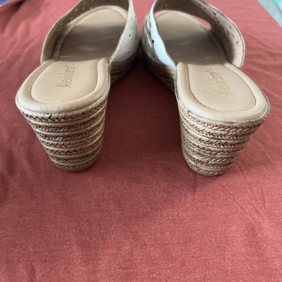 Alexis Leroy Women's White Open Toe Sandals Wedge EU 41 US SIZE 10 - Picture 3 of 8